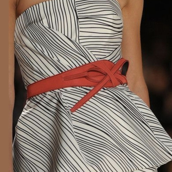 Vintage Diesel Red Suede Belt with Brass Buckle Size 80 . 39 Inch - Picture 11 of 15